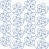 Spring Blossom spring floral longarm quilting pattern with rounded flowers