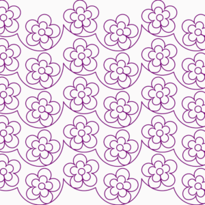 Primavera patrón digital de acolchado longarm floral – Digital Harmony Quilting