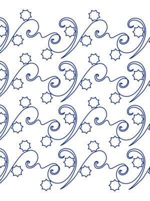 Aronia longarm quilting pattern edge to edge digital pantograph