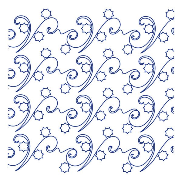 Aronia longarm quilting pattern edge to edge digital pantograph