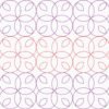 modern interlocking circle longarm quilting pattern edge to edge design