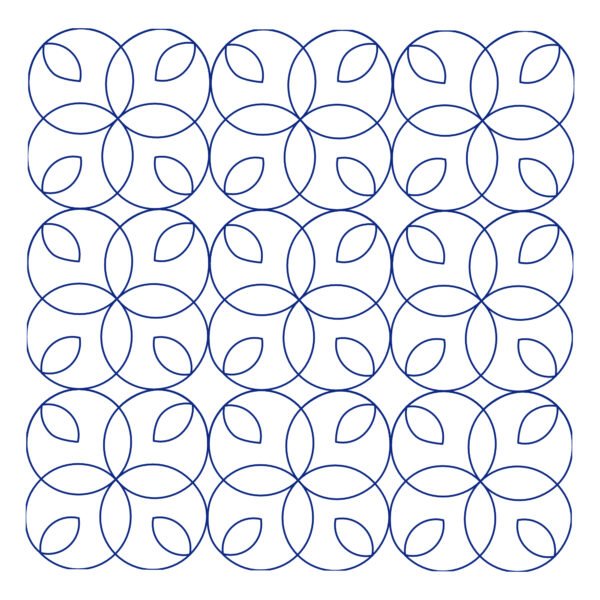 Coco longarm quilting pattern edge to edge digital pantograph