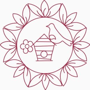 Corona y pájaro — 2 bloques (pack especial)