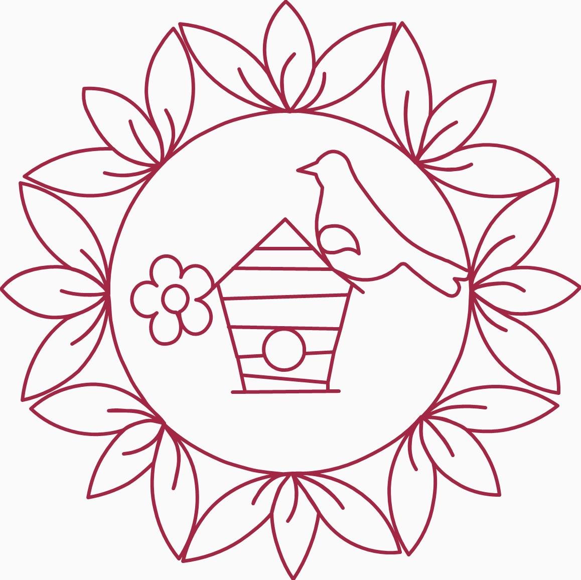 Corona y pájaro — 2 bloques (pack especial)