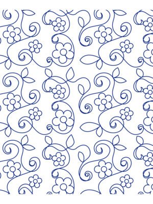 lily-longarm-quilting-pattern Lily longarm quilting pattern edge to edge digital pantograph