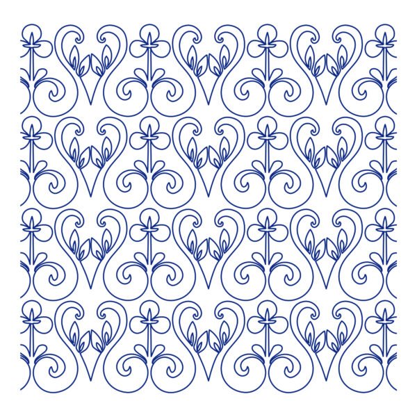 Lumier longarm quilting pattern edge to edge digital pantograph