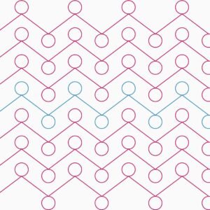 Patrón MONTE para quilting longarm E2E geométrico”