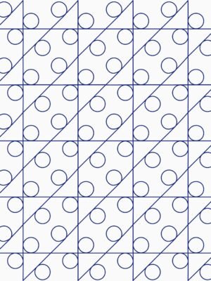 NEON Neon modern geometric longarm quilting pattern with diagonal grid and circle accents