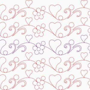 Vista del patrón SUMMER aplicado sobre tela, mostrando la repetición floral continua y su acabado elegante.