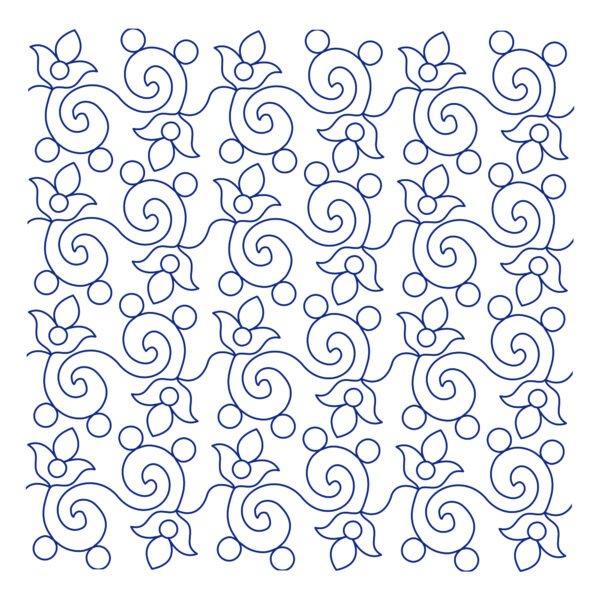 Gala longarm quilting pattern edge to edge digital pantograph