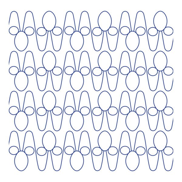 Ka longarm quilting pattern edge to edge digital pantograph