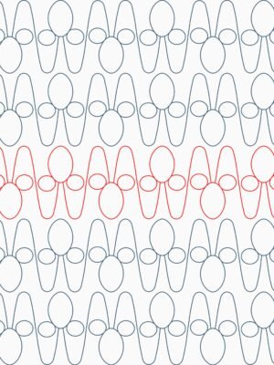 Ka geometric edge to edge longarm quilting pattern E2E design