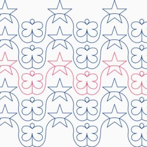 Caramelo patrón digital de acolchado infantil con estrellas y mariposas