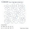 Blossom quilting motif Blossom floral quilting motif for longarm quilting machines