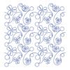 Petal Swirl floral longarm quilting pantograph pattern