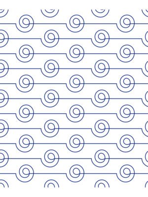 Spiral Flow E2E Longarm Quilting Pattern Spiral Flow edge to edge longarm quilting pattern with repeating spiral pantograph design