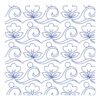 Meliora E2E longarm quilting pattern floral pantograph continuous design